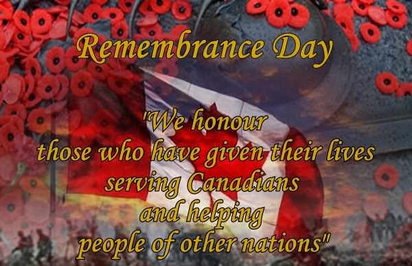 November 11： Remembrance Day Canada 国殇日